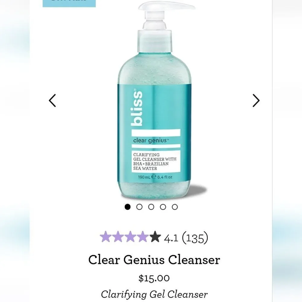 NEW Bliss Skincare Full Size Product Bundle Clear Genius‎ Mighty Biome Prevent 4